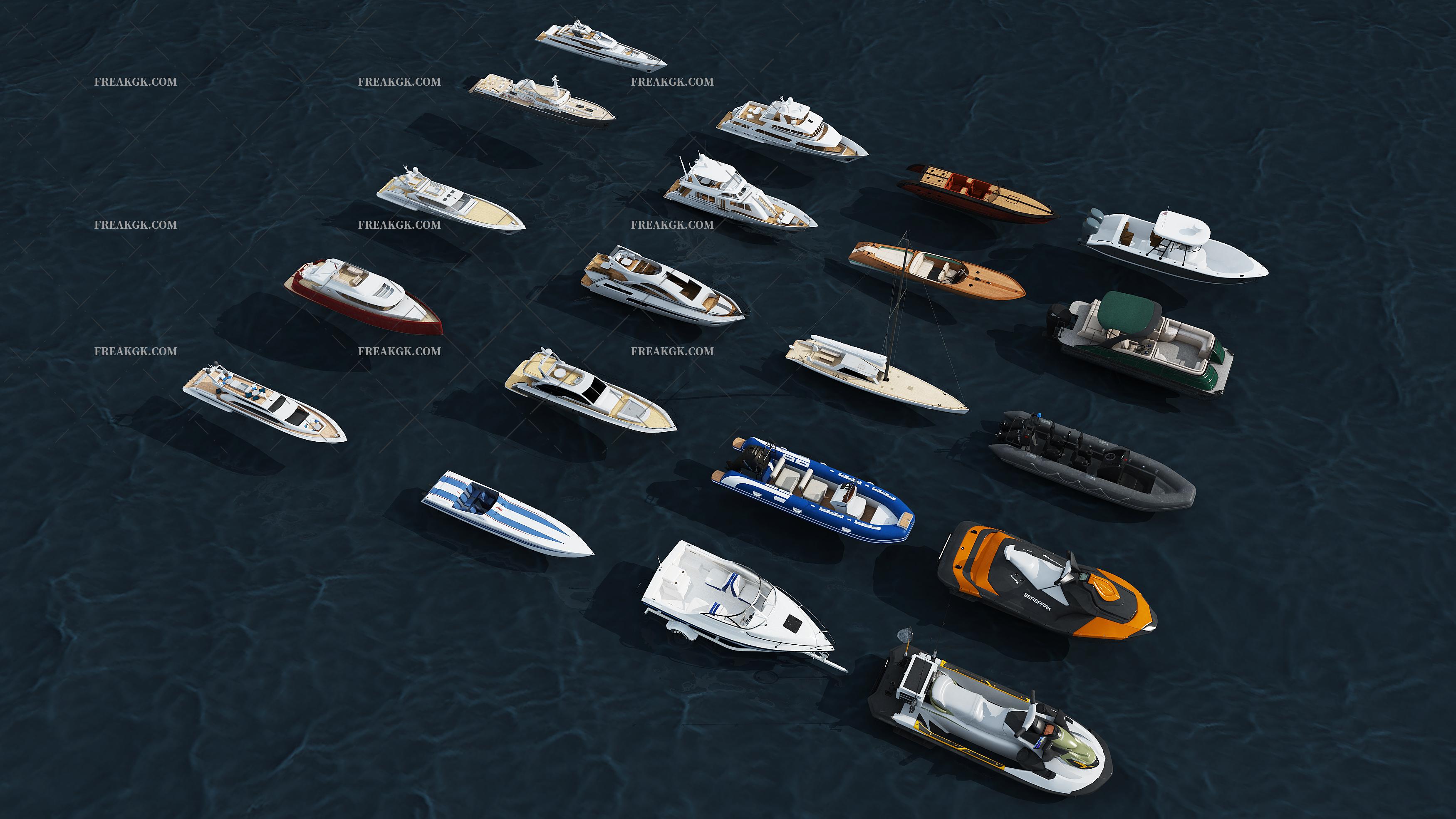 现代 船 轮船 帆船 渔船 客船 小船 