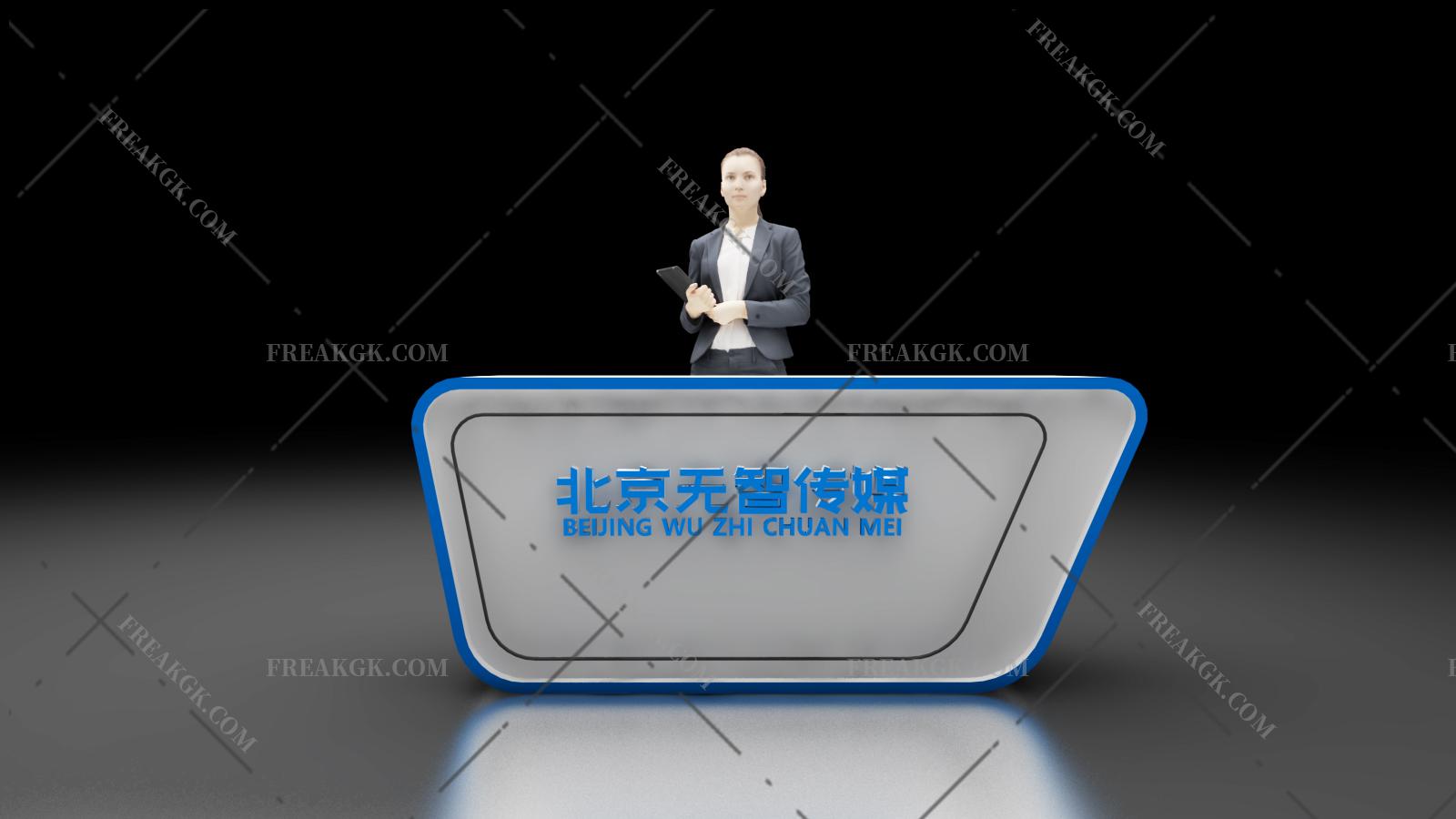 现代接待台3D模型447447447447